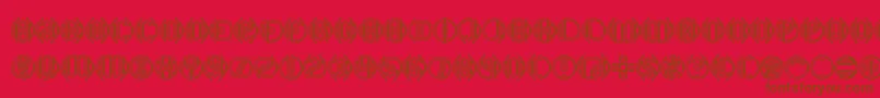 Dblbogey Font – Brown Fonts on Red Background
