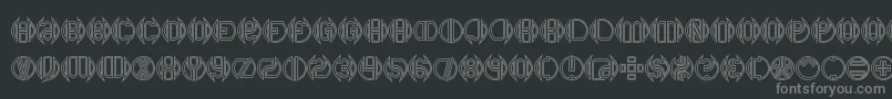 Dblbogey Font – Gray Fonts on Black Background