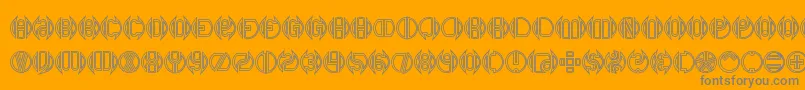Dblbogey Font – Gray Fonts on Orange Background
