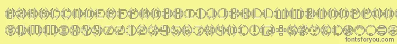 Dblbogey Font – Gray Fonts on Yellow Background