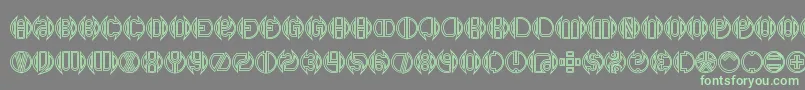 Dblbogey Font – Green Fonts on Gray Background