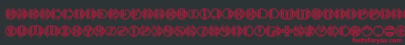 Dblbogey Font – Red Fonts on Black Background