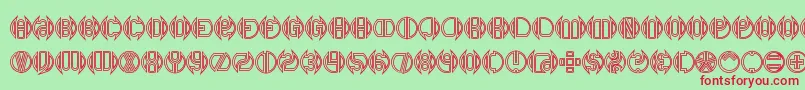 Dblbogey Font – Red Fonts on Green Background