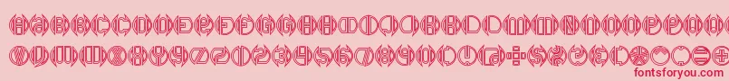 Dblbogey Font – Red Fonts on Pink Background