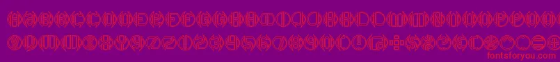 Dblbogey Font – Red Fonts on Purple Background