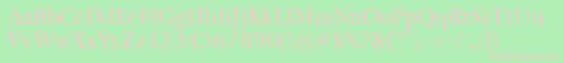 Kalix Font – Pink Fonts on Green Background