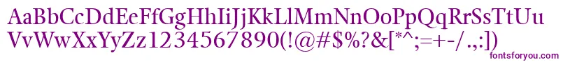 Kalix Font – Purple Fonts on White Background