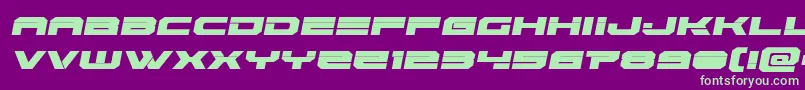 Eridanussemital Font – Green Fonts on Purple Background