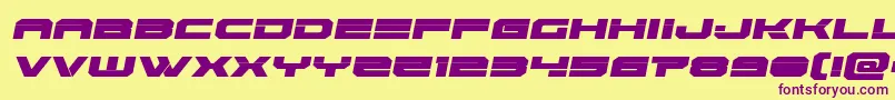 Eridanussemital Font – Purple Fonts on Yellow Background