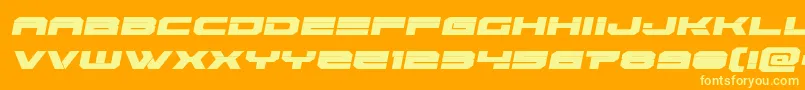 Eridanussemital Font – Yellow Fonts on Orange Background