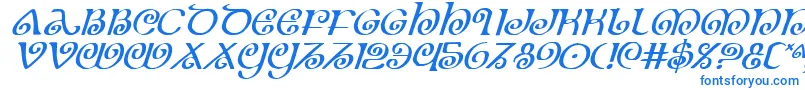 fuente TheShireItalic – Fuentes Azules Sobre Fondo Blanco