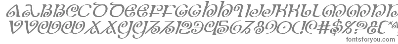 Czcionka TheShireItalic – szare czcionki