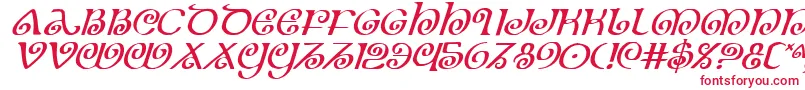 Fonte TheShireItalic – fontes vermelhas