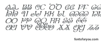 Überblick über die Schriftart TheShireItalic