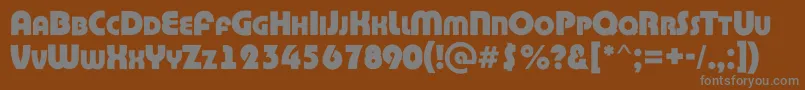 Шрифт BighaustitulrgExtrabold – серые шрифты на коричневом фоне