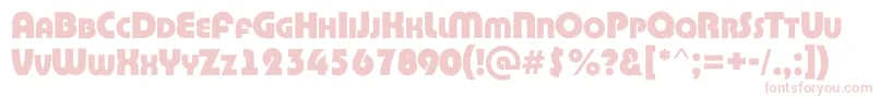 BighaustitulrgExtrabold Font – Pink Fonts on White Background