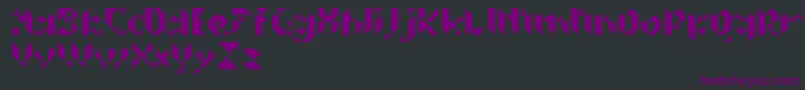 fuente PrismakersRegular – Fuentes Moradas Sobre Fondo Negro