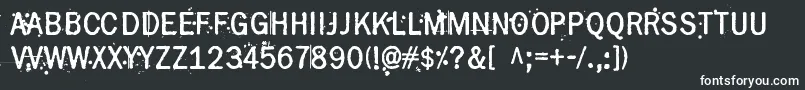 GrasshopperZ Font – White Fonts on Black Background