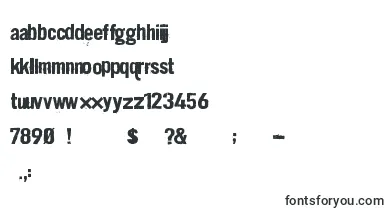 Dirt2 Stickler font – destroyed Fonts