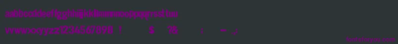 Dirt2 Stickler Font – Purple Fonts on Black Background