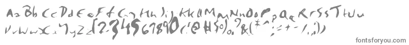 Enp-Schriftart – Graue Schriften auf weißem Hintergrund