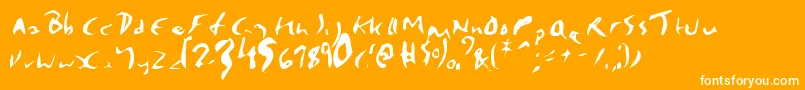 Enp Font – White Fonts on Orange Background