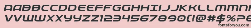 Fedserviceexpital Font – Black Fonts on Pink Background