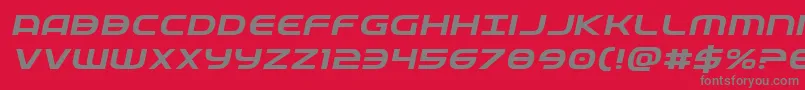 Fedserviceexpital Font – Gray Fonts on Red Background