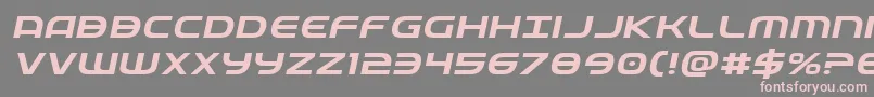 Fedserviceexpital Font – Pink Fonts on Gray Background