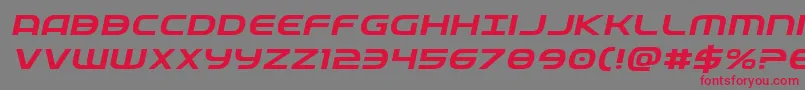 Fedserviceexpital Font – Red Fonts on Gray Background