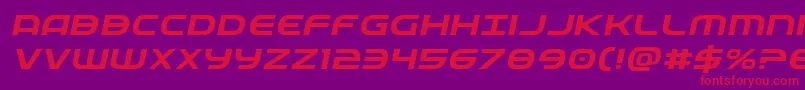 Fedserviceexpital Font – Red Fonts on Purple Background