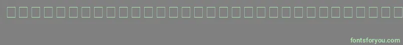 フォントWindsorBold – 灰色の背景に緑のフォント