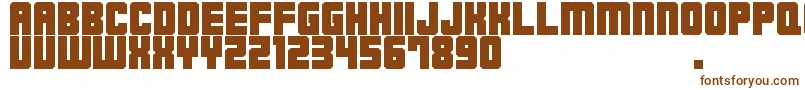 Шрифт M23 – коричневые шрифты на белом фоне