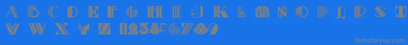 Шрифт Pastiche – серые шрифты на синем фоне