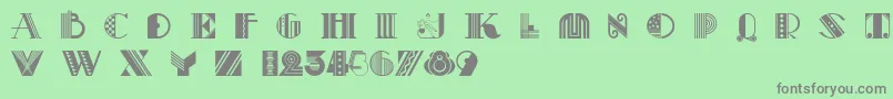 Шрифт Pastiche – серые шрифты на зелёном фоне
