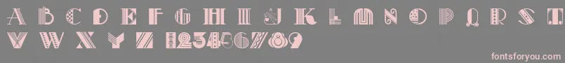 Шрифт Pastiche – розовые шрифты на сером фоне