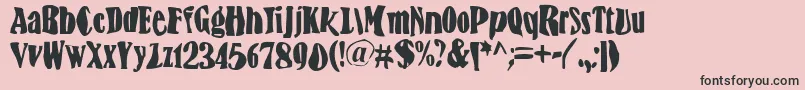 BnFisheye Font – Black Fonts on Pink Background