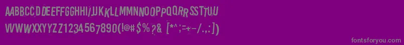 Ripoff Font – Gray Fonts on Purple Background