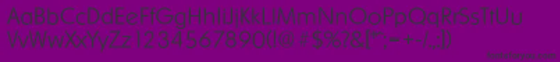 Шрифт OrnitonsserialXlightRegular – чёрные шрифты на фиолетовом фоне