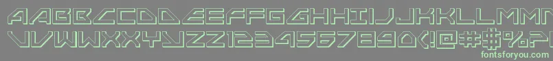 More about Neonavy3D Font Neonavy3D Font – Green Fonts on Gray Background