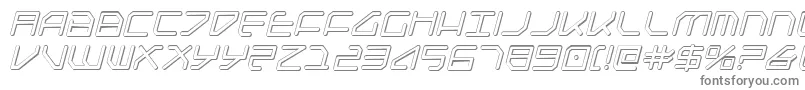 Federapolissi-fontti – harmaat kirjasimet valkoisella taustalla