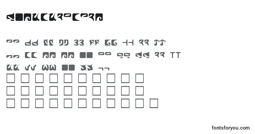 Czcionka RomulusPlain – alfabet, cyfry, specjalne znaki