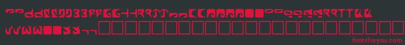 RomulusPlain Font – Red Fonts on Black Background