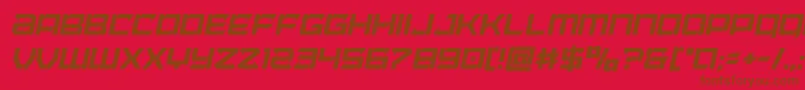 More about Laserwolfcondital Font Laserwolfcondital Font – Brown Fonts on Red Background