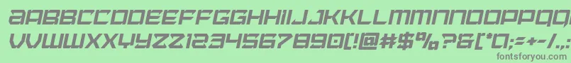 Laserwolfcondital Font – Gray Fonts on Green Background