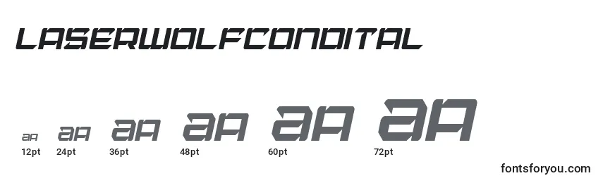 Laserwolfcondital Font Sizes