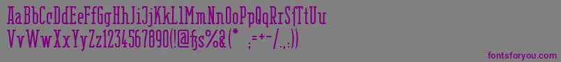 BerlinEmailSerif Font – Purple Fonts on Gray Background
