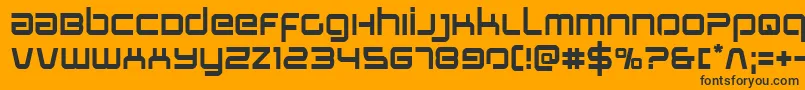 Stareagle Font – Black Fonts on Orange Background