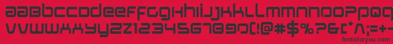 Stareagle Font – Black Fonts on Red Background