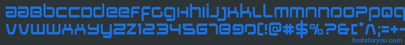Stareagle Font – Blue Fonts on Black Background